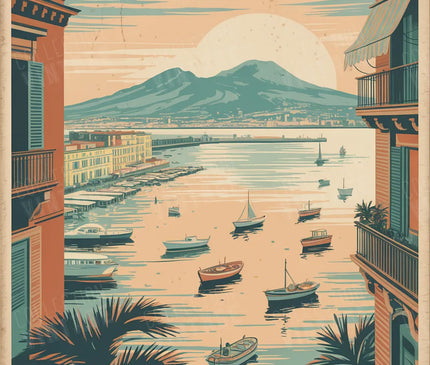 affiche naples style affiches anciennes italiennes