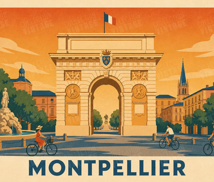 affiche montpellier poster grand format