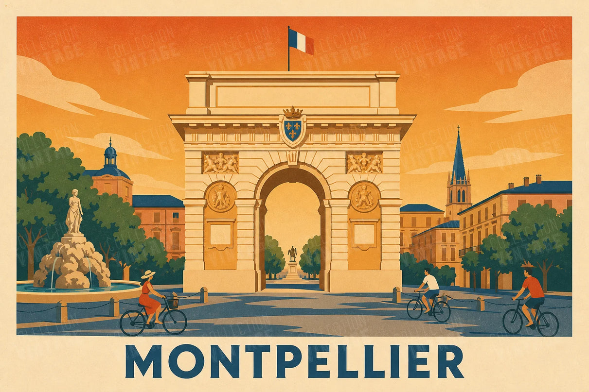 affiche montpellier poster grand format