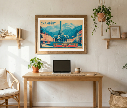 affiche vintage chambéry