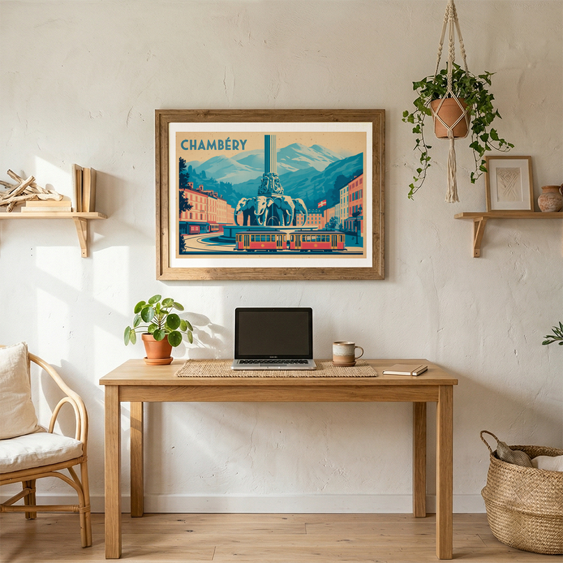 affiche vintage chambéry