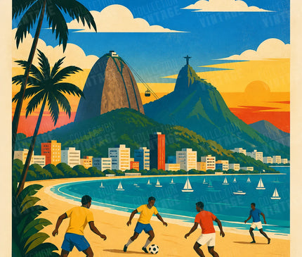 affiche brésil poster graphique minimal