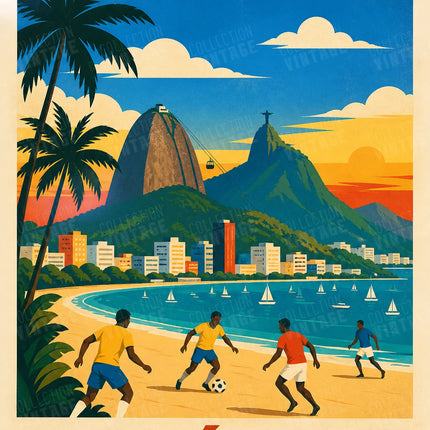 affiche brésil poster graphique minimal