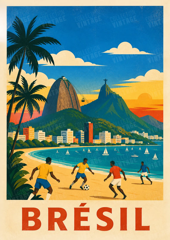 affiche brésil poster graphique minimal