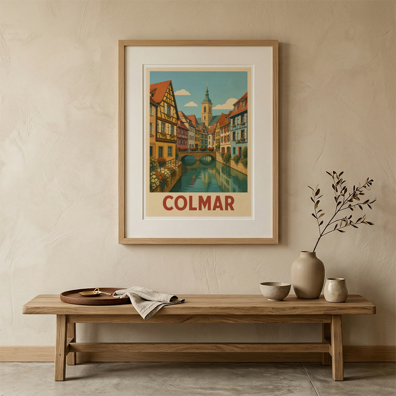 affiche colmar centre historique
