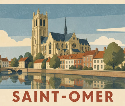 affiche saint-omer poster minimaliste