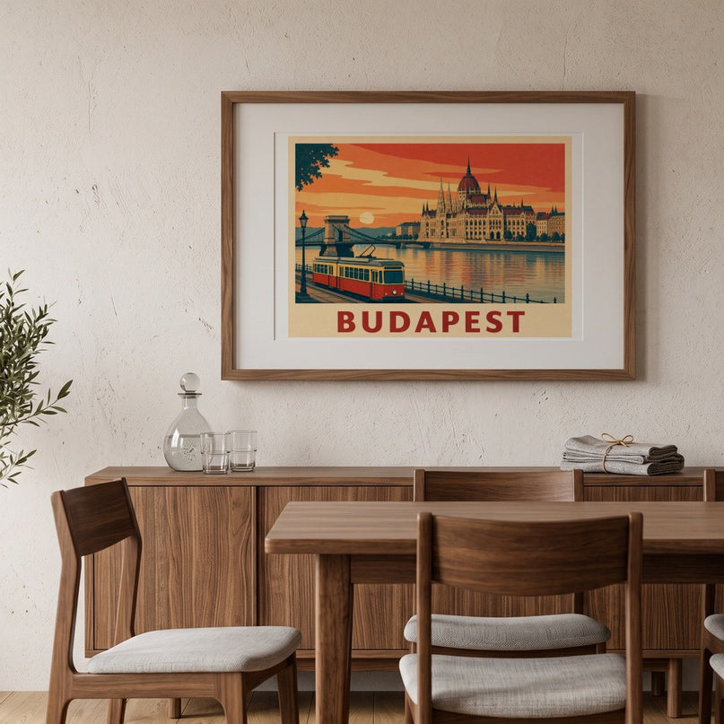 affiches budapest style urban sketch