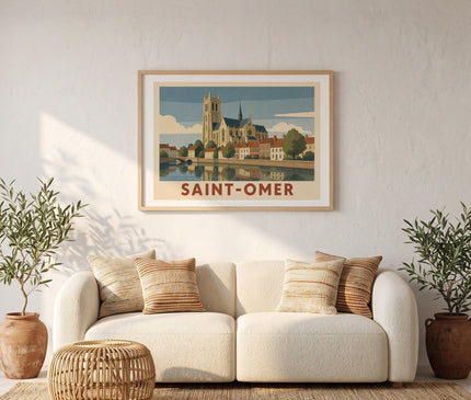 affiche saint-omer poster minimaliste