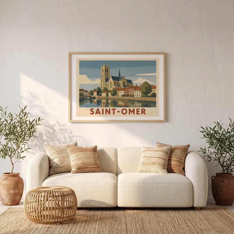 affiche saint-omer poster minimaliste