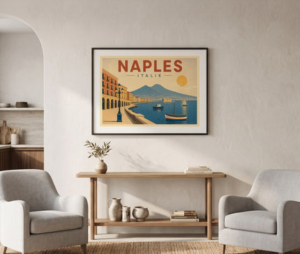 affiche naples atmosphère rétro