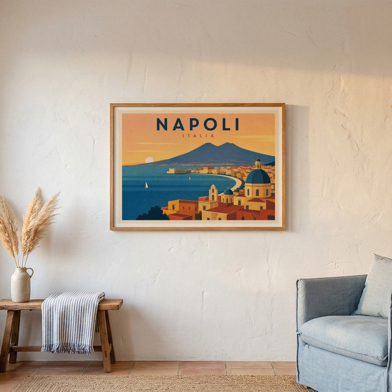 affiche naples baie