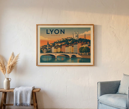 affiche de lyon pour deco chambre