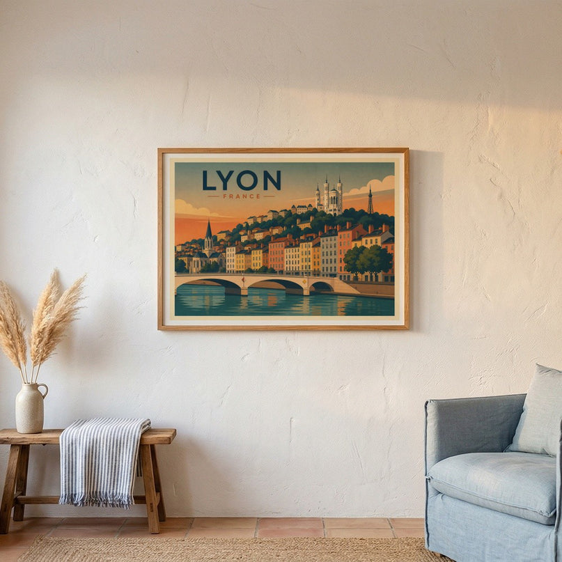 affiche de lyon pour deco chambre