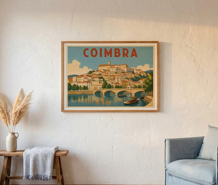 affiche coimbra vieille ville