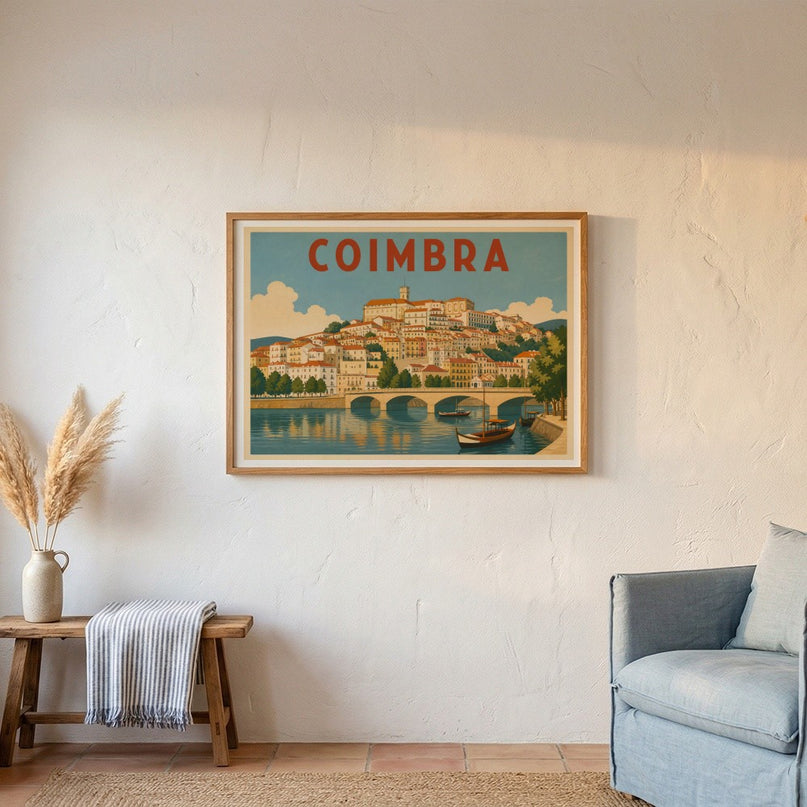 affiche coimbra vieille ville