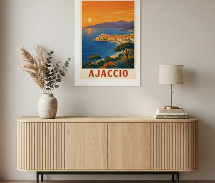 affiche ajaccio point de vue