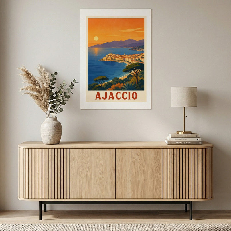 affiche ajaccio point de vue