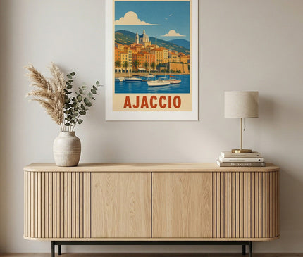 affiche ajaccio vieux port