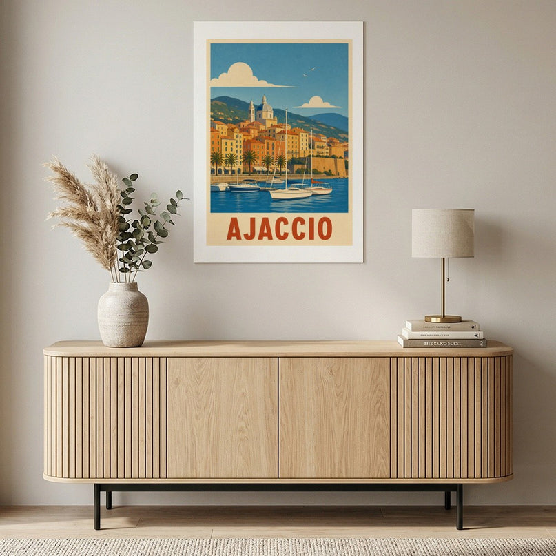 affiche ajaccio vieux port