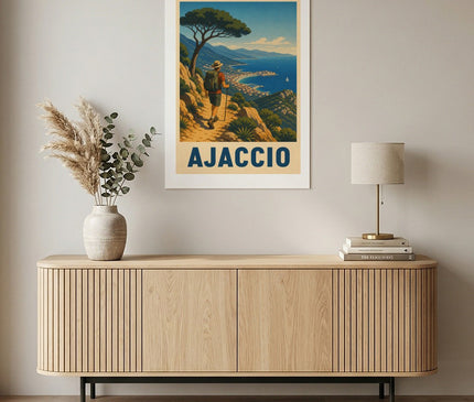 affiche randonnée ajaccio