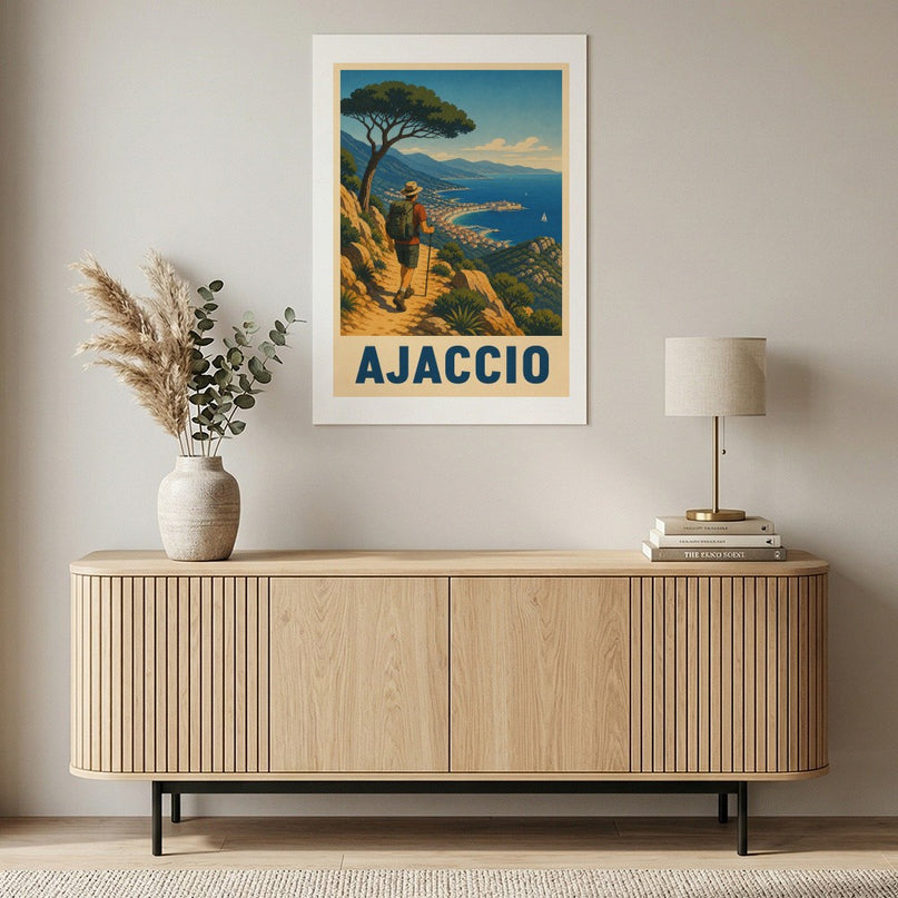 affiche randonnée ajaccio