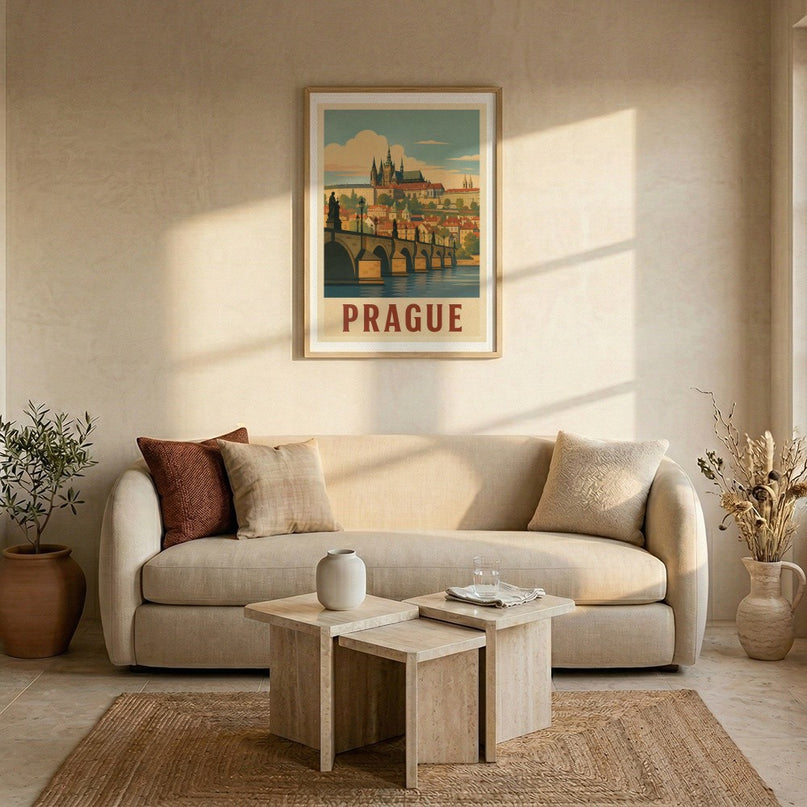 affiche chateau de prague