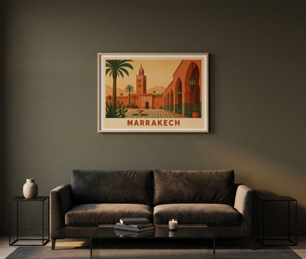 affiche marrakech décoration intérieure