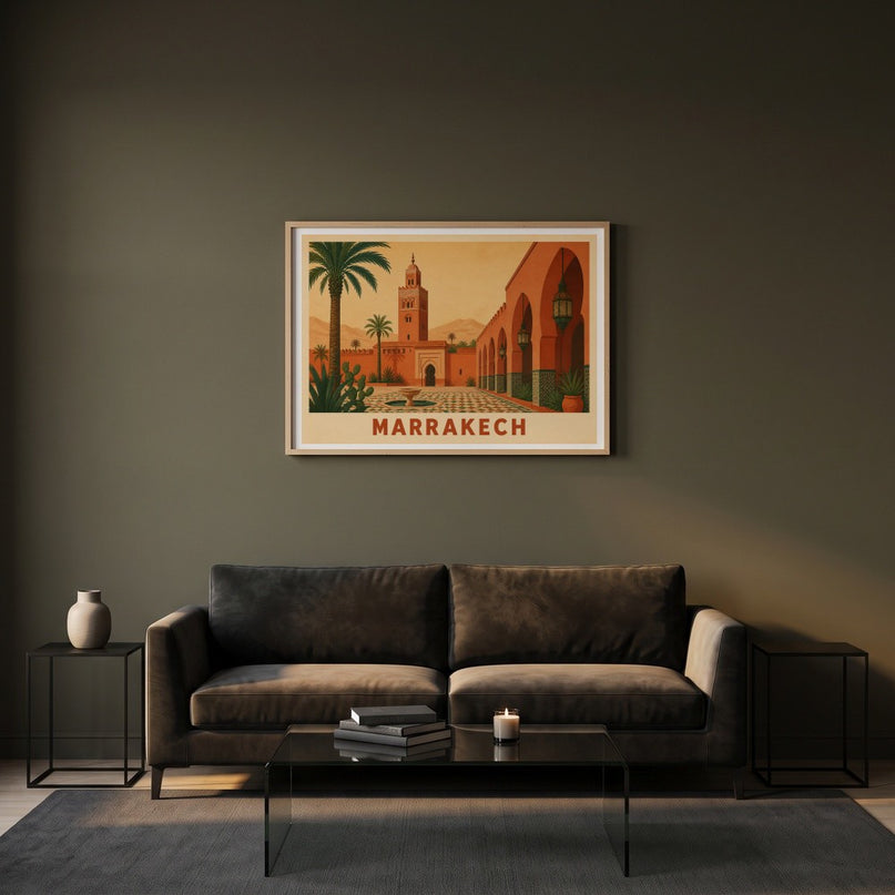 affiche marrakech décoration intérieure