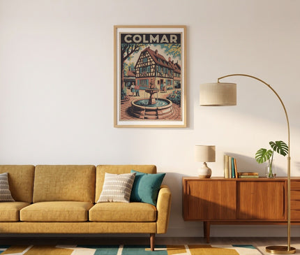 affiche colmar style esquisse