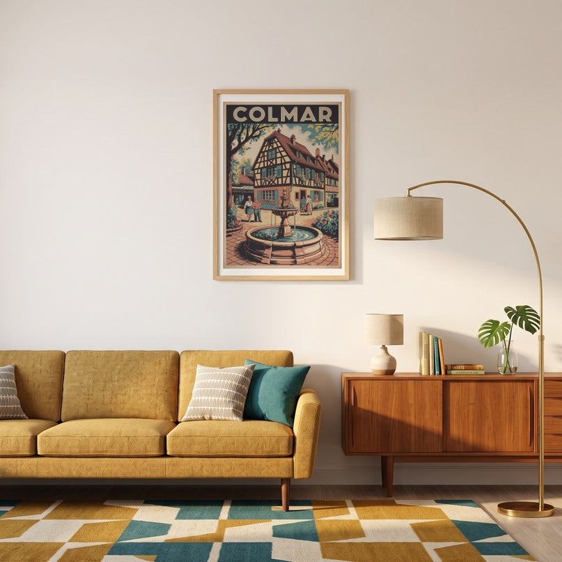 affiche colmar style esquisse