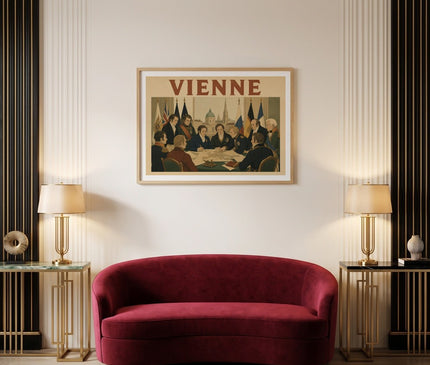 affiche congrès de vienne vintage