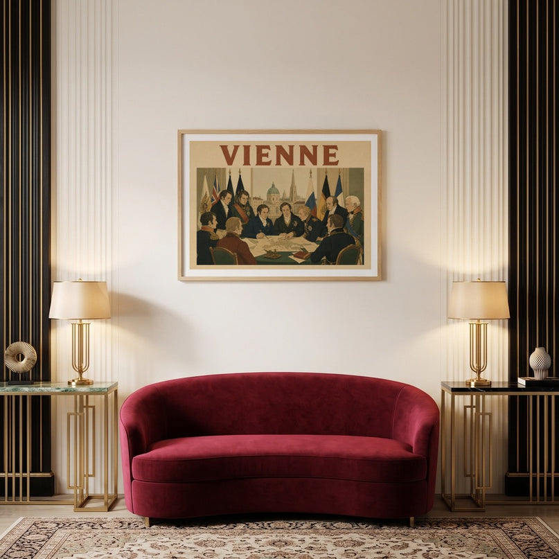affiche congrès de vienne vintage