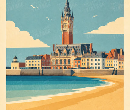 affiche calais thème voyage