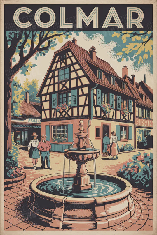 affiche colmar style esquisse