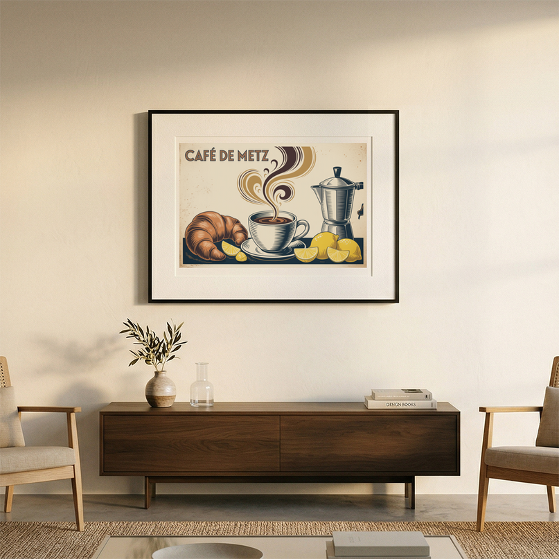 affiche metz pour café