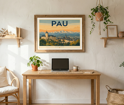 affiches pau affiche horizon pyrénées