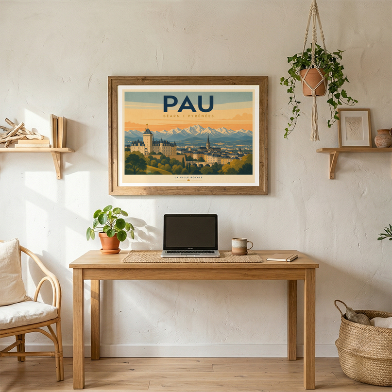 affiches pau affiche horizon pyrénées