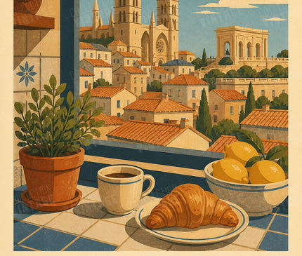 affiche montpellier deco murale cuisine