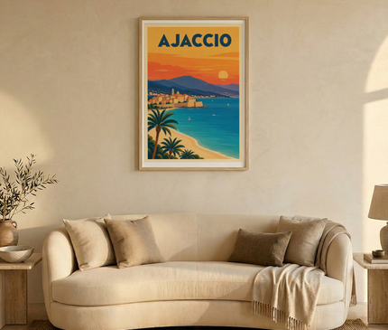 affiche ajaccio affiche murale design