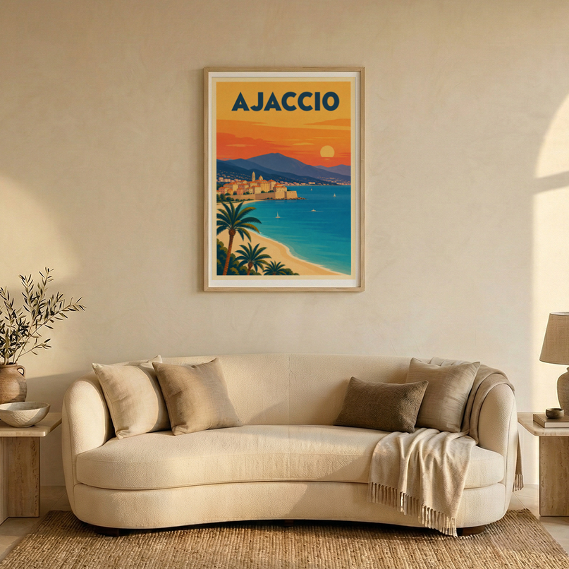 affiche ajaccio affiche murale design
