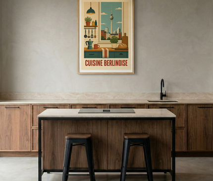 affiche berlin vintage pour cuisine