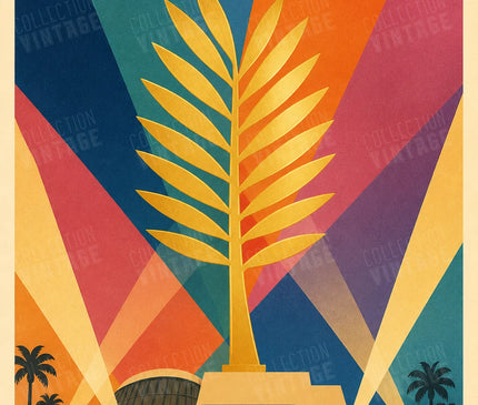 affiche festival de cannes graphique abstraite