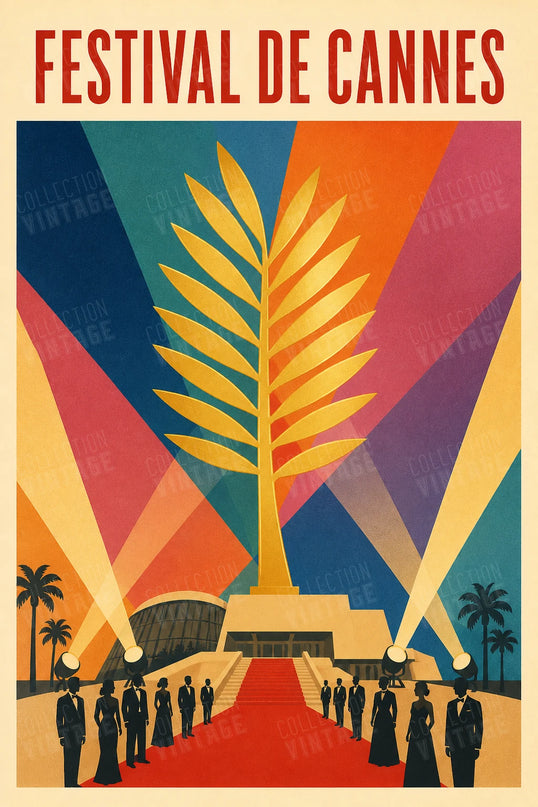 affiche festival de cannes graphique abstraite