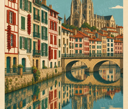 affiche panoramique bayonne