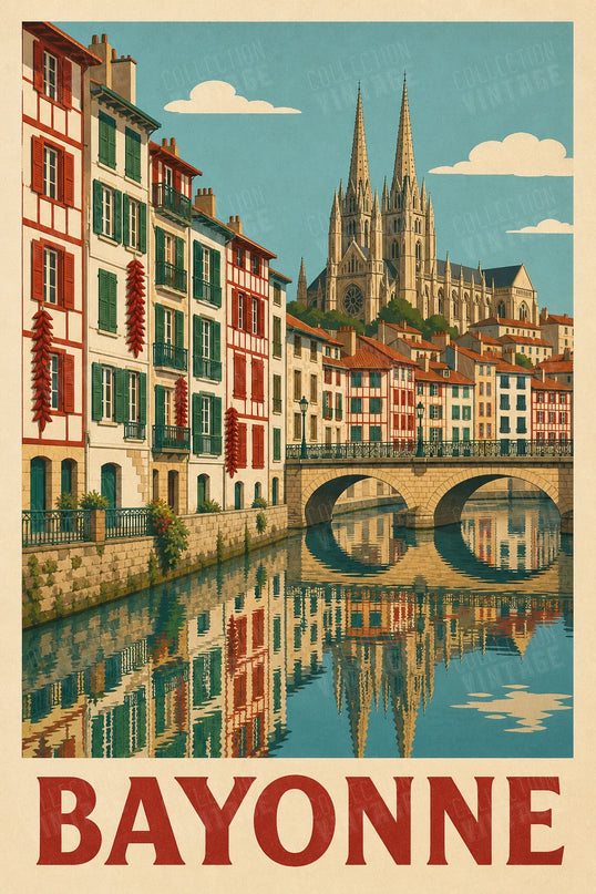 affiche panoramique bayonne