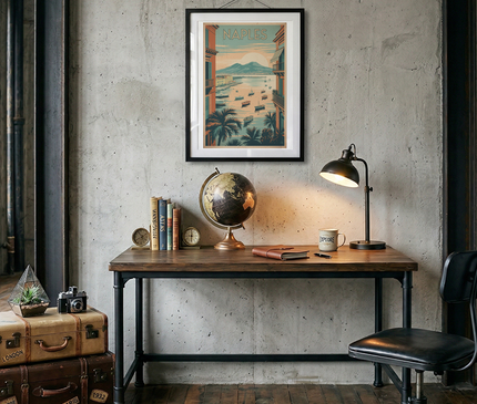 affiche naples style affiches anciennes italiennes