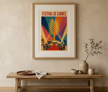 affiche festival de cannes graphique abstraite