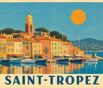 affiche saint tropez série de posters