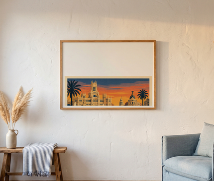 affiche madrid format paysage