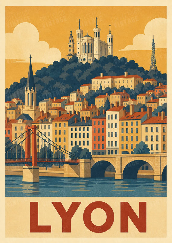 affiche lyon dessin architecture